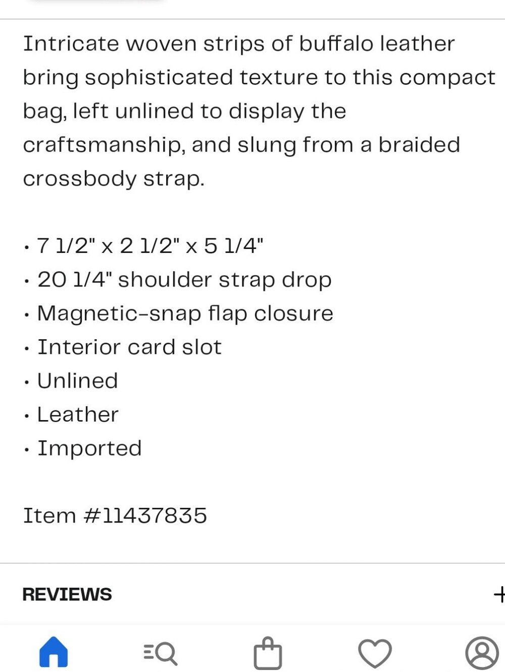 NWT Leoffler Randell Woven Leather Crossbody (Slight Issue) - Picture 10 of 10